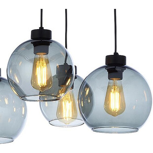 Lampa Sufitowa Cubus Graphite VI - TK Lighting | Szkło, 6 punktów