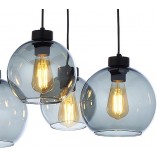 Lampa Sufitowa Cubus Graphite VI - TK Lighting | Szkło, 6 punktów