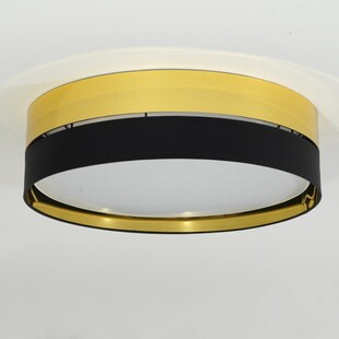 Plafon Hilton 60cm Złoty/Czarny TK Lighting | Lampa Glamour