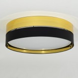 Plafon Hilton 60cm Złoty/Czarny TK Lighting | Lampa Glamour