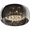 Stylizowany Plafon okrągły glamour z kryształkami Crystal 50 Chrom ZumaLine do sypialni