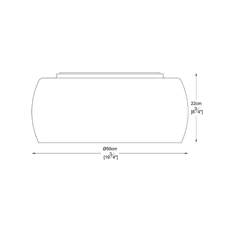 Plafon Crystal 50cm - Glamour z Kryształkami | ZumaLine