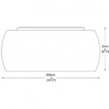 Plafon Crystal 50cm - Glamour z Kryształkami | ZumaLine
