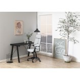 Biurko szklane industrialne Typhoon 125cm czarne Actona | Kup online