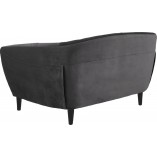 Sofa welurowa 2-os. Ria Actona | Szara, 150cm - Stylowy salon