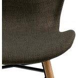 Krzesło Actona Batilda Khaki - Skandynawski Design | Kup Teraz