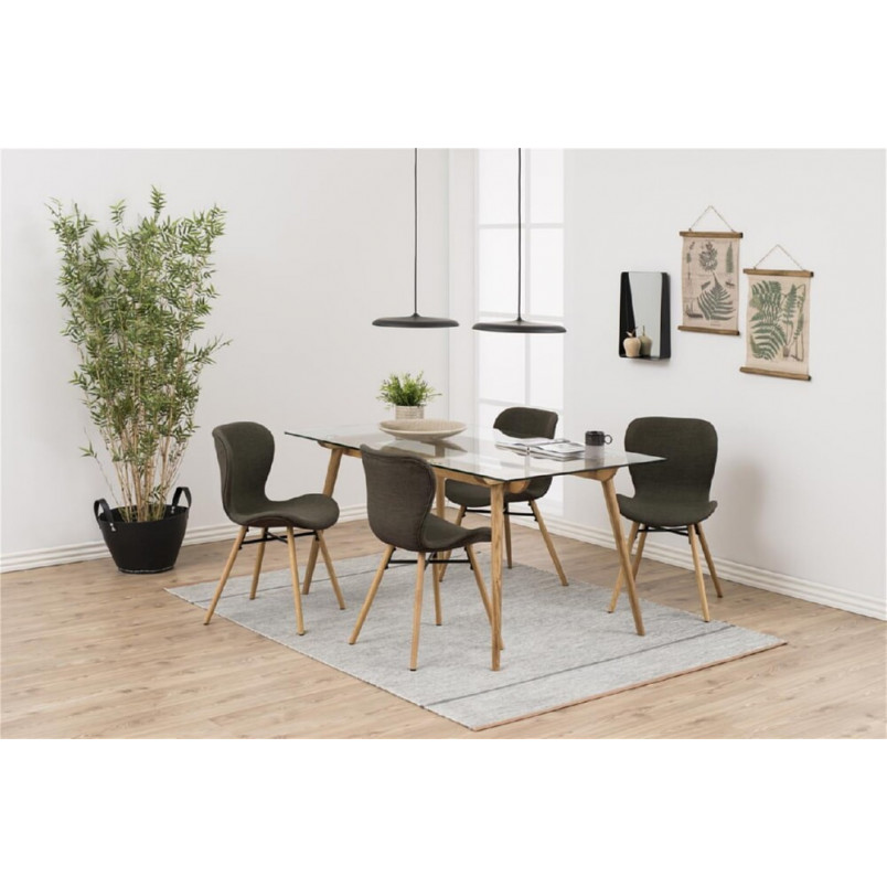 Krzesło Actona Batilda Khaki - Skandynawski Design | Kup Teraz