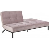 Sofa rozkładana Actona Perugia: Welurowy komfort w różowym odcieniu