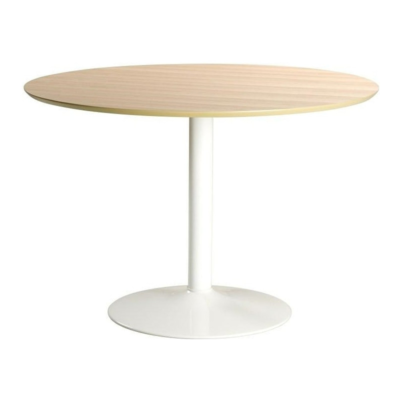 Stół okrągły Ibiza Actona | Dąb/Biały | 110cm