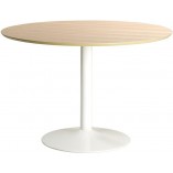 Stół okrągły Ibiza Actona | Dąb/Biały | 110cm