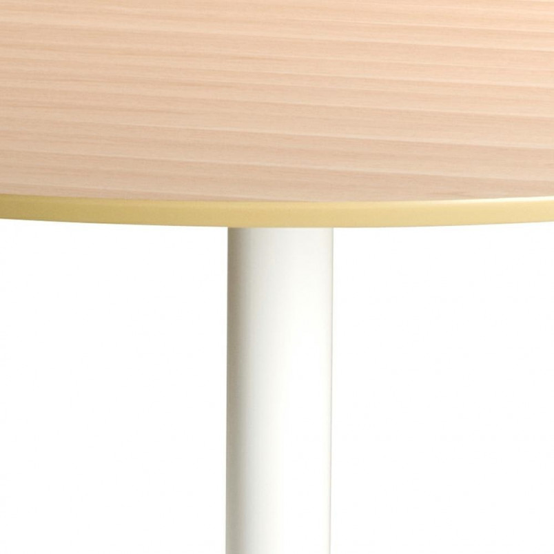 Stół okrągły Ibiza Actona | Dąb/Biały | 110cm
