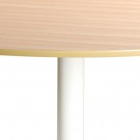 Stół okrągły Ibiza Actona | Dąb/Biały | 110cm