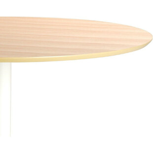 Stół okrągły Ibiza Actona | Dąb/Biały | 110cm