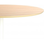 Stół okrągły Ibiza Actona | Dąb/Biały | 110cm