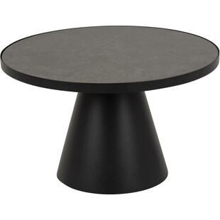 Stolik okrągły Actona Soli 85cm czarny - Design i styl