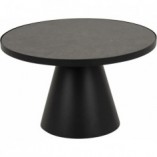 Stolik okrągły Actona Soli 85cm czarny - Design i styl