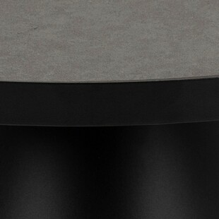 Stolik okrągły Actona Soli 85cm czarny - Design i styl