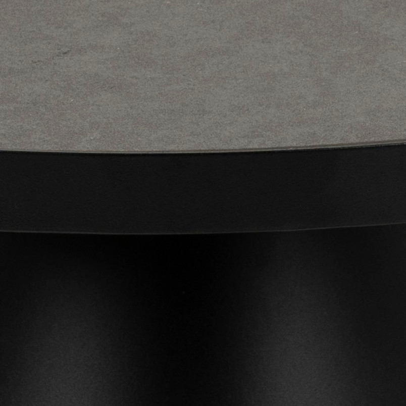 Stolik okrągły Actona Soli 85cm czarny - Design i styl