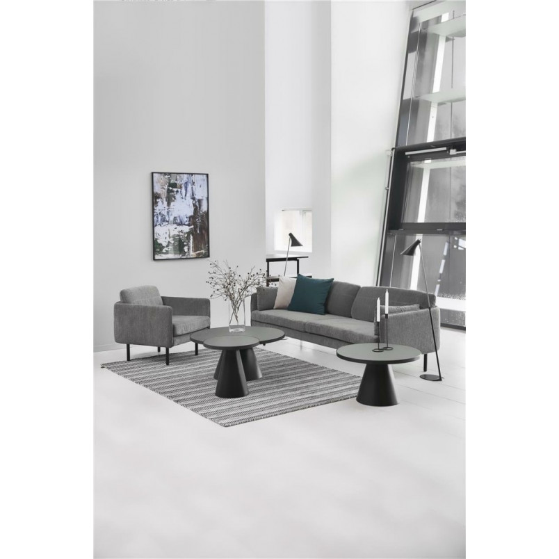 Stolik okrągły Actona Soli 85cm czarny - Design i styl