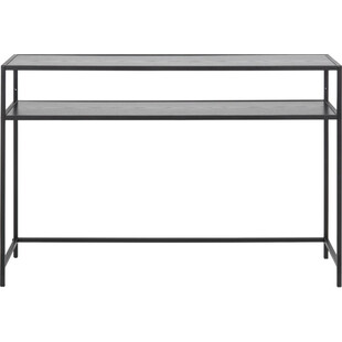 Konsola industrialna Actona Seaford Slim 120x35cm | Czarna