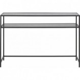 Konsola industrialna Actona Seaford Slim 120x35cm | Czarna