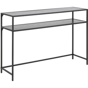 Konsola industrialna Actona Seaford Slim 120x35cm | Czarna