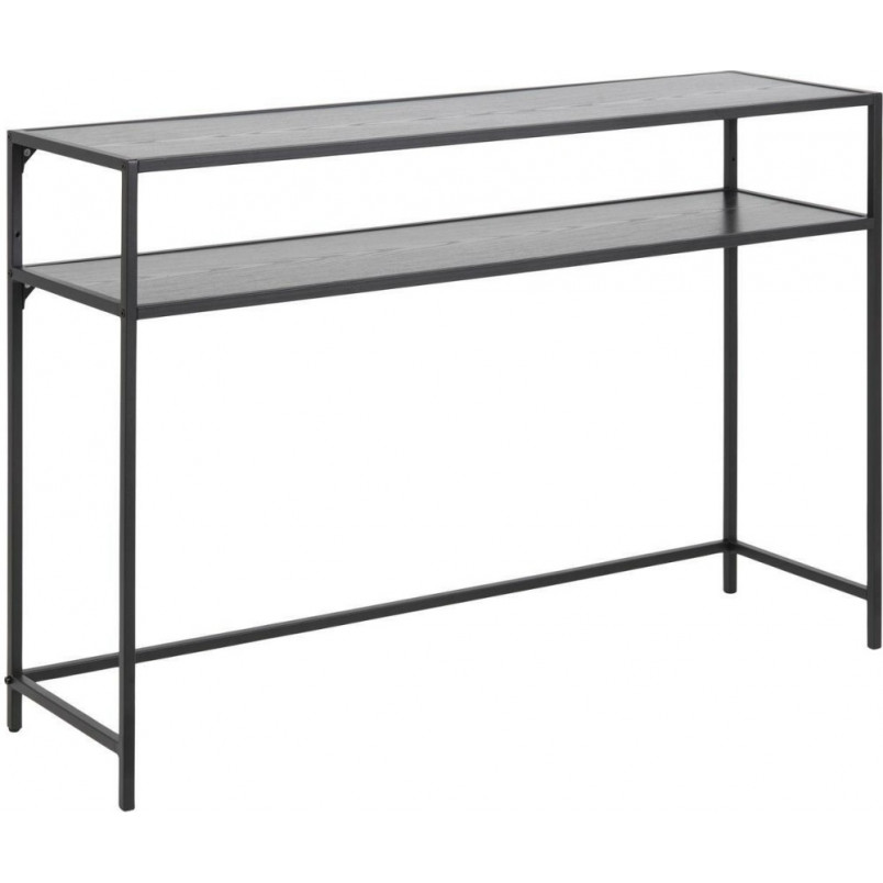 Konsola industrialna Actona Seaford Slim 120x35cm | Czarna