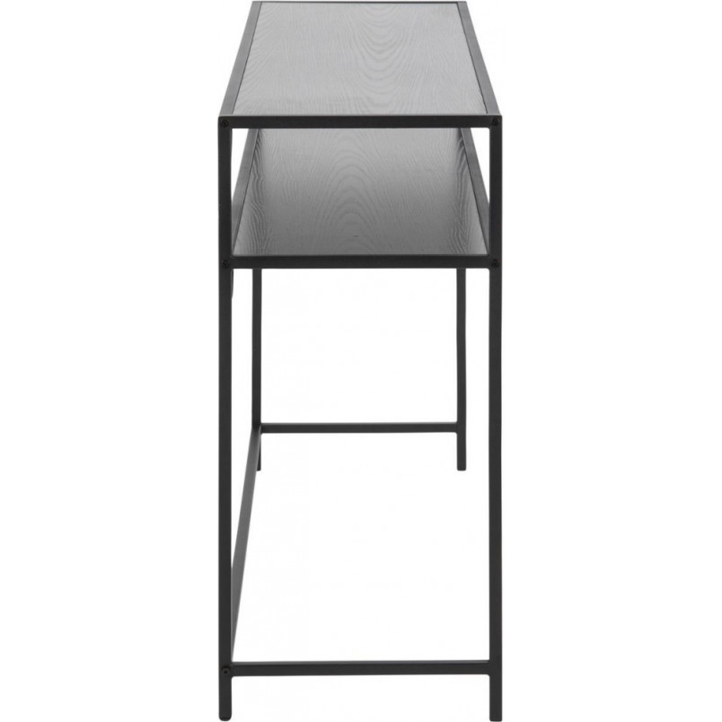 Konsola industrialna Actona Seaford Slim 120x35cm | Czarna