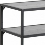 Konsola industrialna Actona Seaford Slim 120x35cm | Czarna