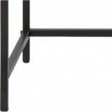 Konsola industrialna Actona Seaford Slim 120x35cm | Czarna