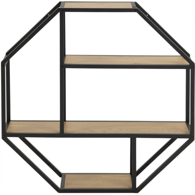 Półka ścienna industrialna Actona Seaford Octagon | Regał Loft