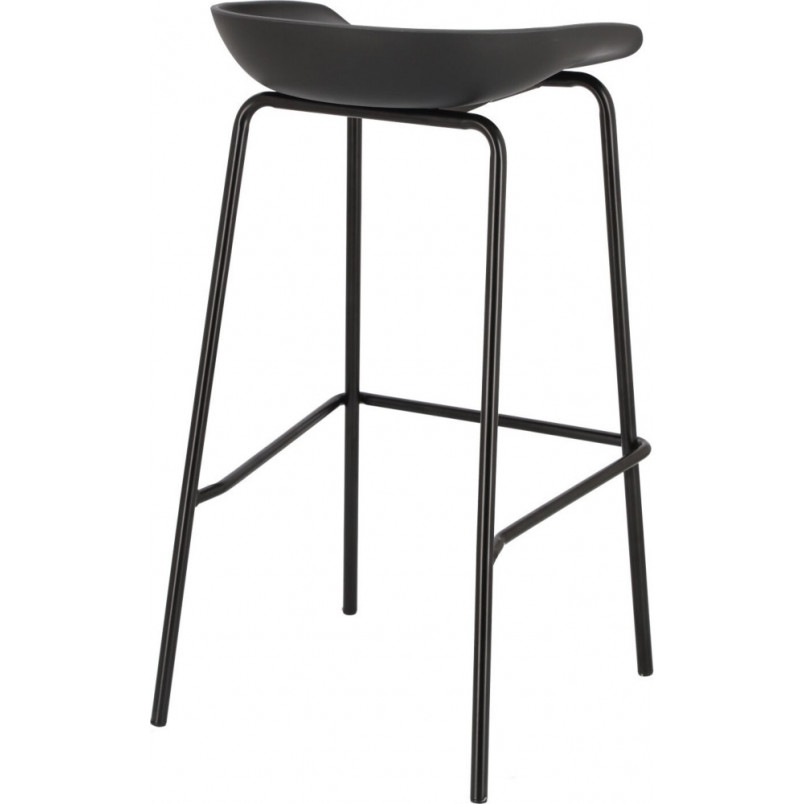 Stołek barowy Intesi Grego - Nowoczesny design, czarny