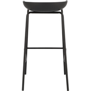 Stołek barowy Intesi Grego - Nowoczesny design, czarny