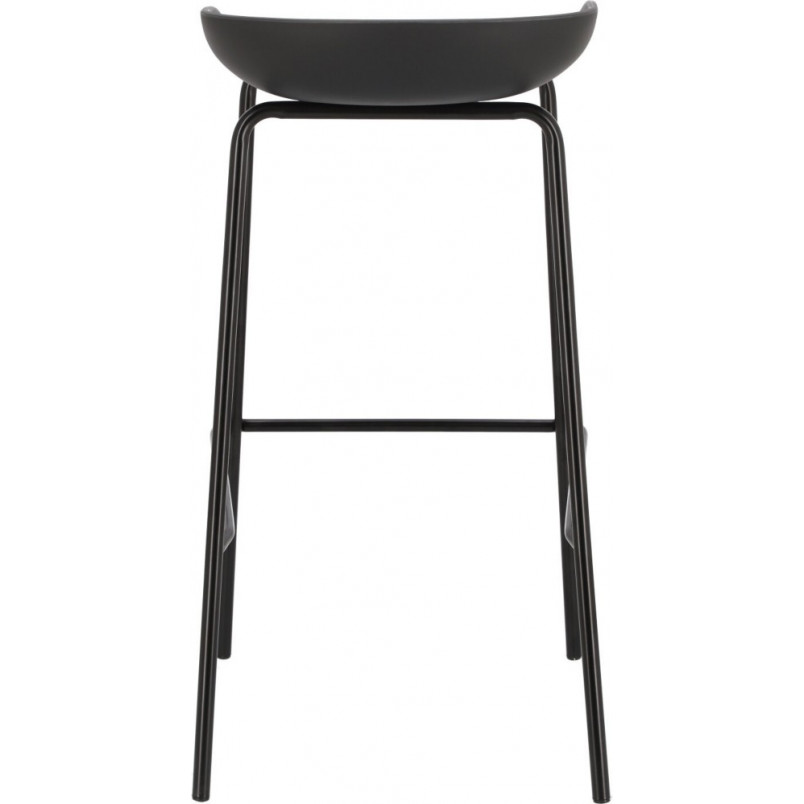 Stołek barowy Intesi Grego - Nowoczesny design, czarny