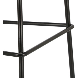 Stołek barowy Intesi Grego - Nowoczesny design, czarny