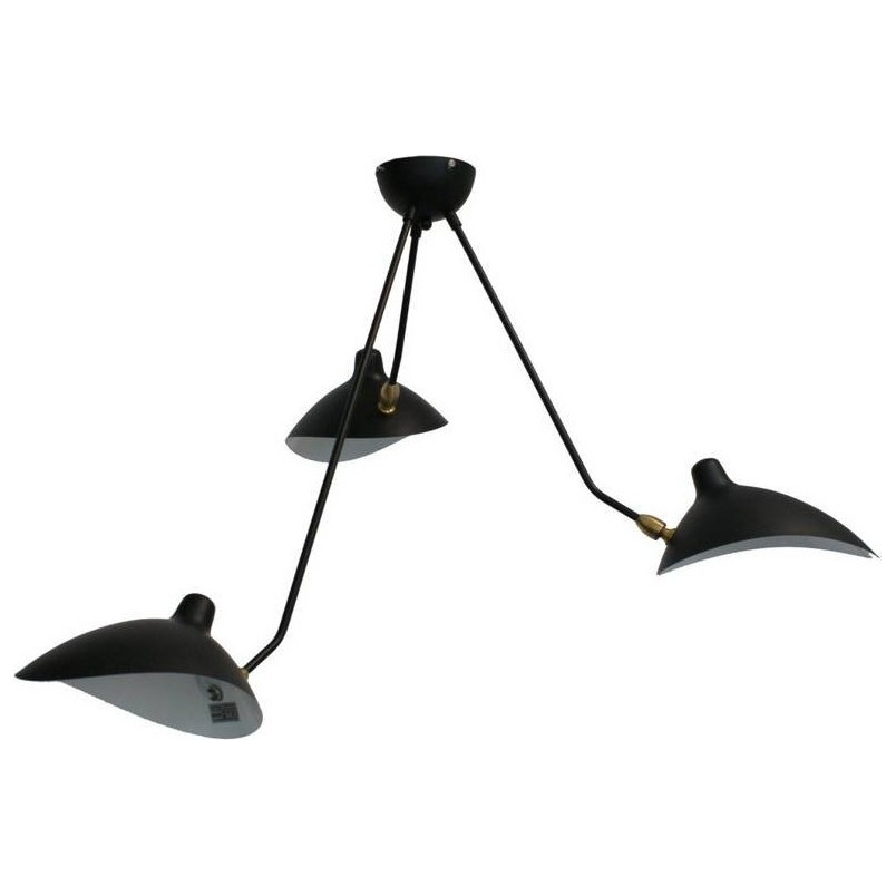 Lampa Sufitowa Crane III | Loftowa, Czarna | Step Design