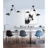 Lampa Sufitowa Crane III | Loftowa, Czarna | Step Design