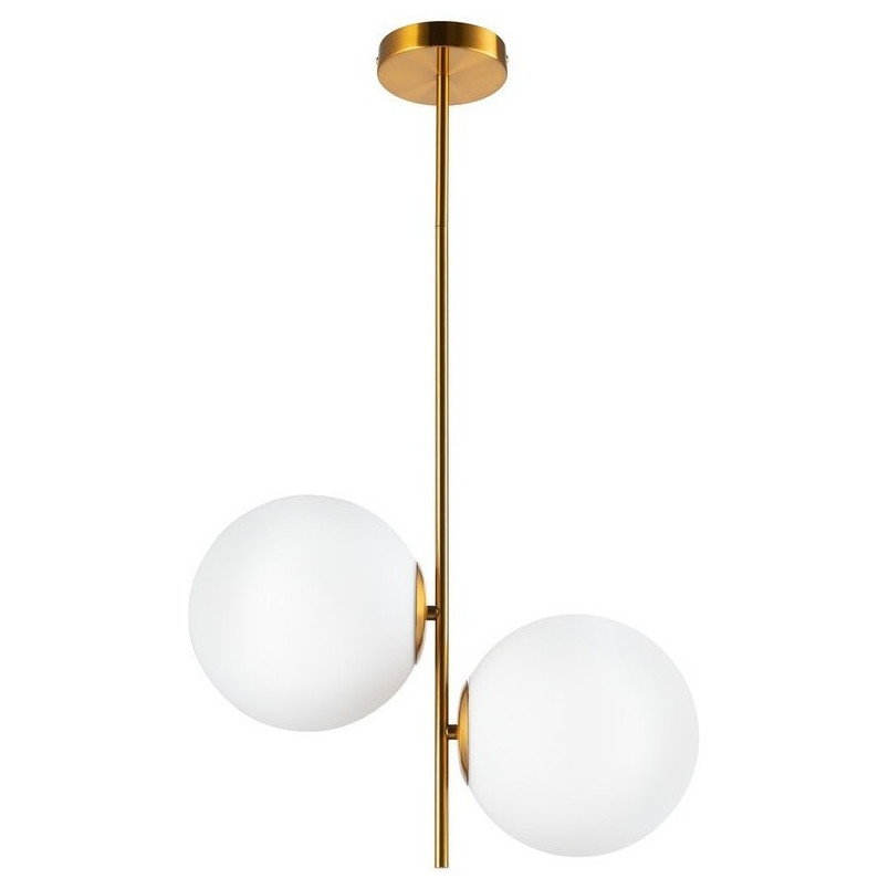 Lampa Sufitowa Venus II - Biało-Mosiężna | Step Into Design