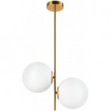 Lampa Sufitowa Venus II - Biało-Mosiężna | Step Into Design