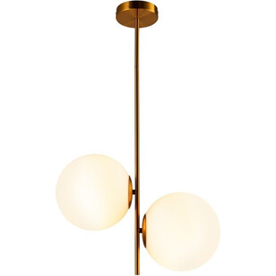 Lampa sufitowa szklane kule Venus II biało-mosiężna marki Step Into Design