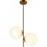 Lampa Sufitowa Venus II - Biało-Mosiężna | Step Into Design
