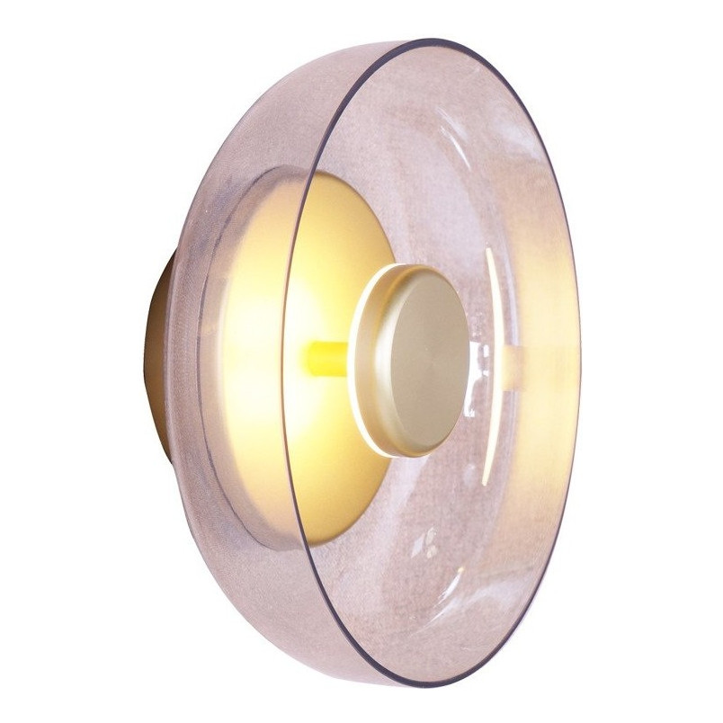 Kinkiet Złoty Szklany Disco LED - Step Into Design