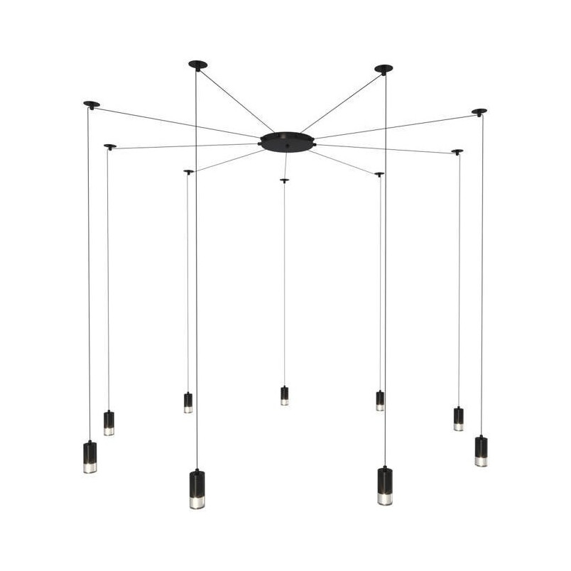 Lampa Wisząca "Pająk" Linea IX Czarna - Step Into Design