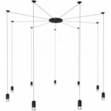 Lampa Wisząca "Pająk" Linea IX Czarna - Step Into Design
