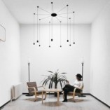 Lampa Wisząca "Pająk" Linea IX Czarna - Step Into Design