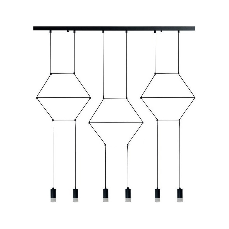 Lampa wisząca Linea VI czarna - Step Into Design