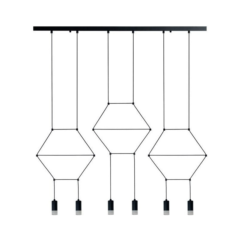 Lampa wisząca Linea VI czarna - Step Into Design