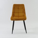 Krzesło welurowe Signal Chic Velvet curry - Elegancki design