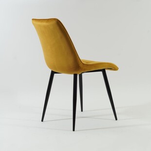 Krzesło welurowe Signal Chic Velvet curry - Elegancki design