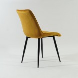 Krzesło welurowe Signal Chic Velvet curry - Elegancki design